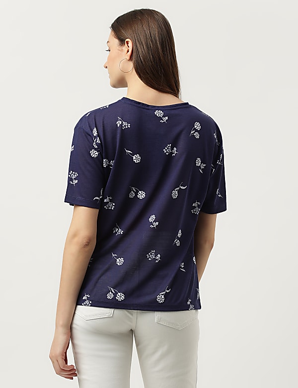 Floral Printed Short Sleeve T-Shirt