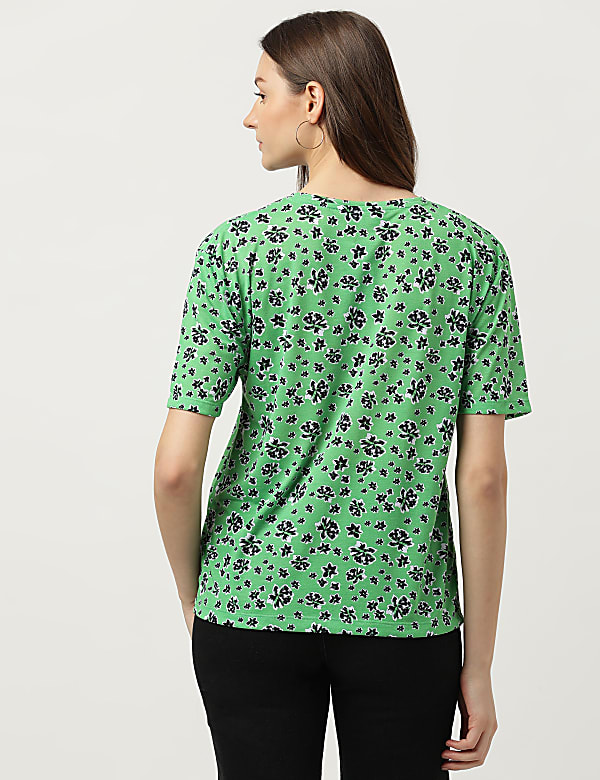 Printed Round Neck T-Shirt