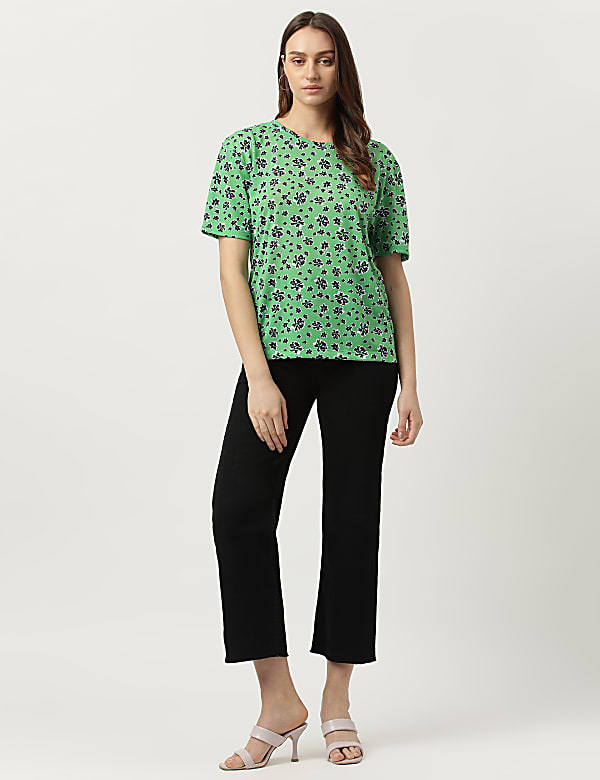Printed Round Neck T-Shirt