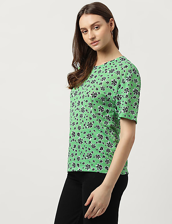 Printed Round Neck T-Shirt