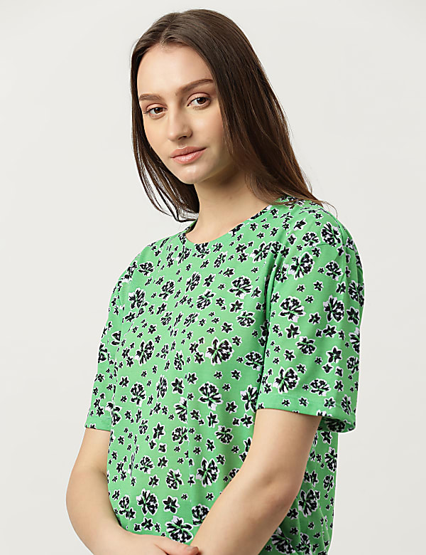 Printed Round Neck T-Shirt