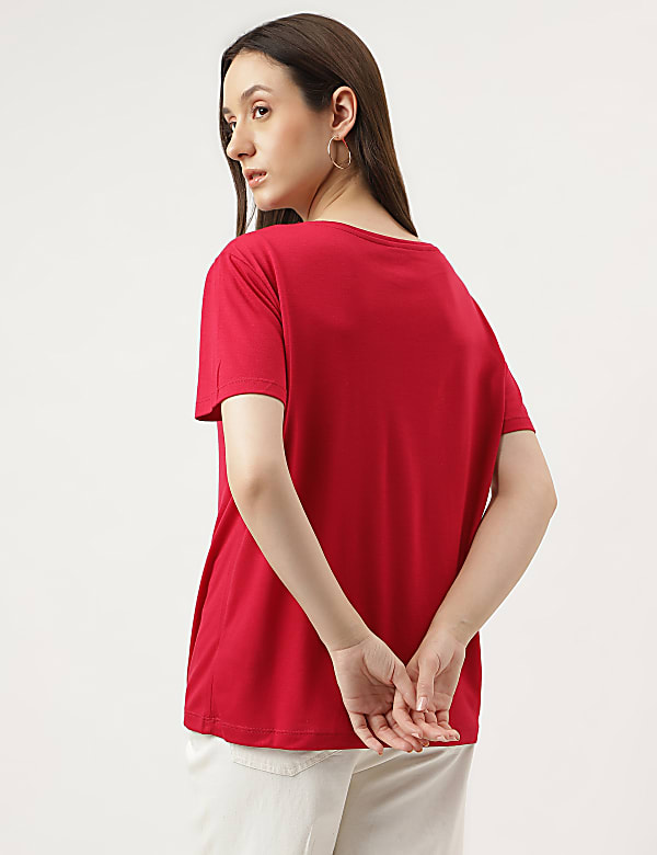 Relaxed Fit Crew Neck Tee