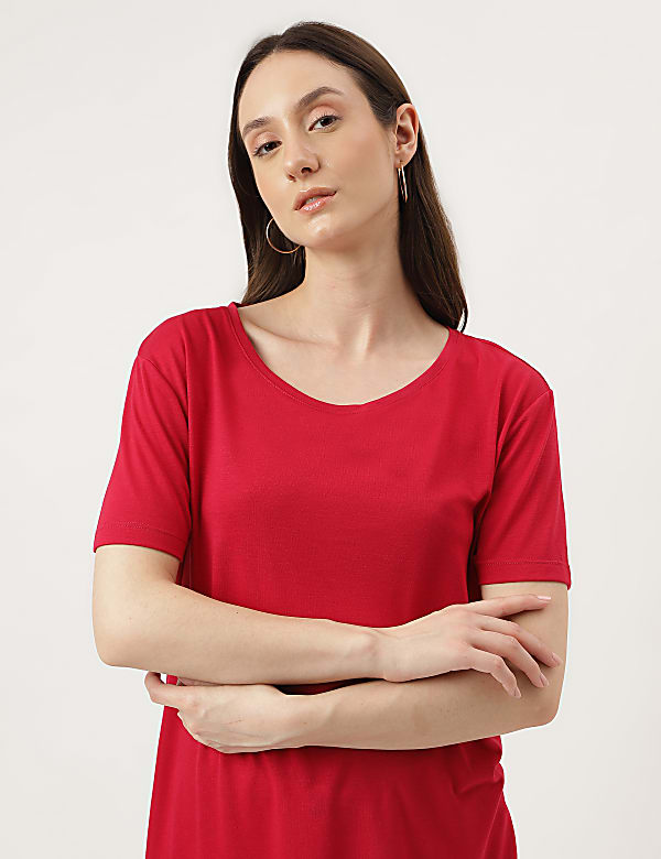 Relaxed Fit Crew Neck Tee