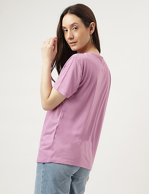 Relaxed Fit Crew Neck Tee