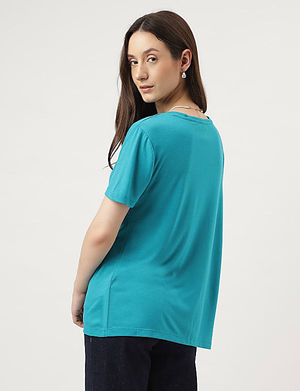 Relaxed Fit Crew Neck Tee
