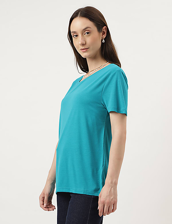 Relaxed Fit Crew Neck Tee