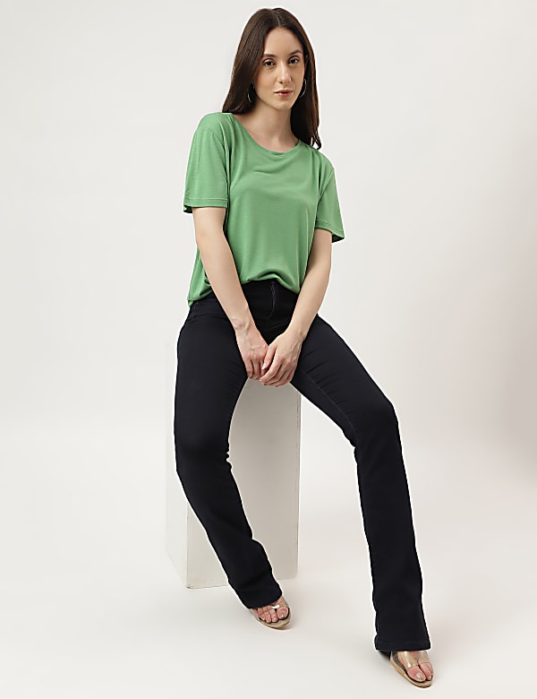 Relaxed Fit Crew Neck Tee
