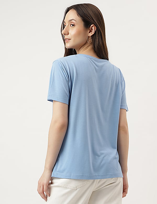 Relaxed Fit Crew Neck Tee