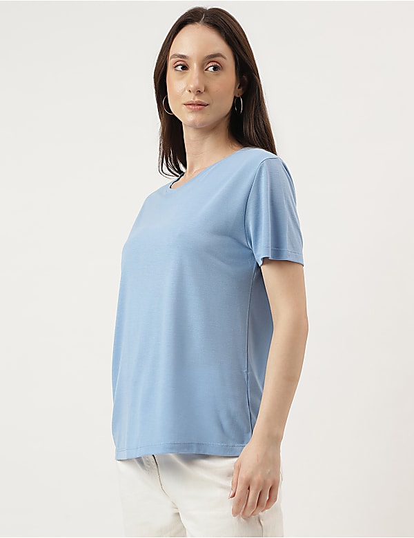 Relaxed Fit Crew Neck Tee