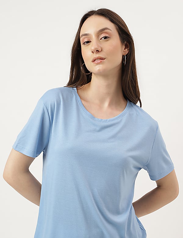 Relaxed Fit Crew Neck Tee