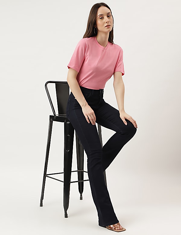 Straight Fit Crew Neck Tee