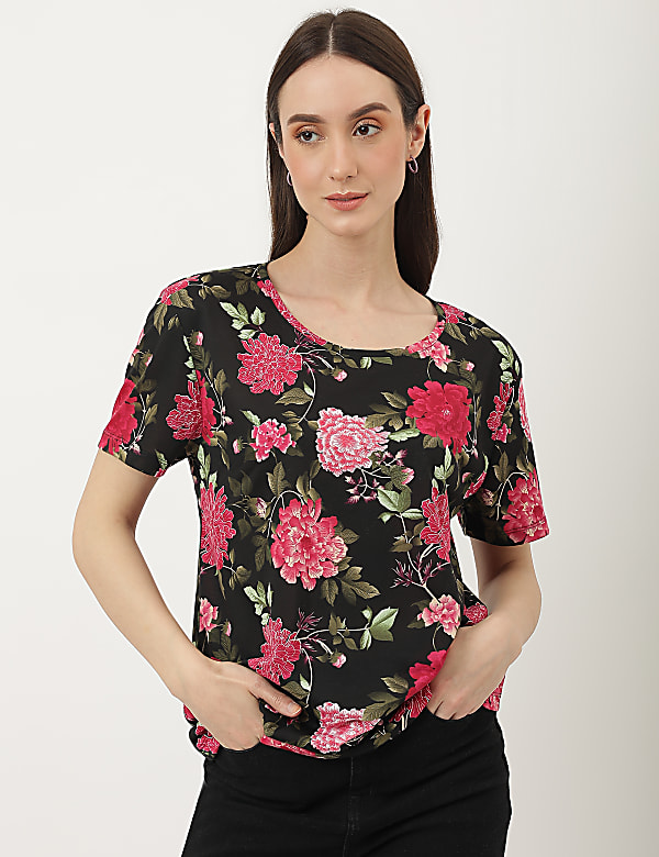 Printed Crew Neck T-Shirt