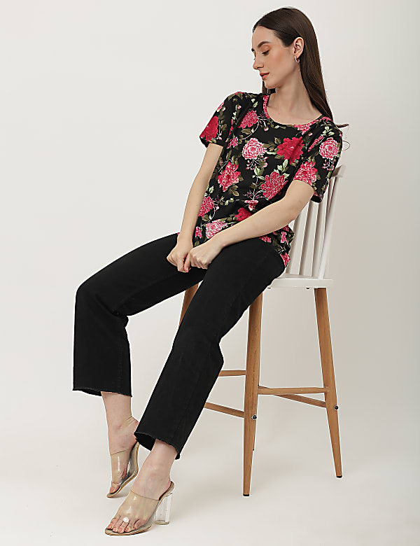 Printed Crew Neck T-Shirt