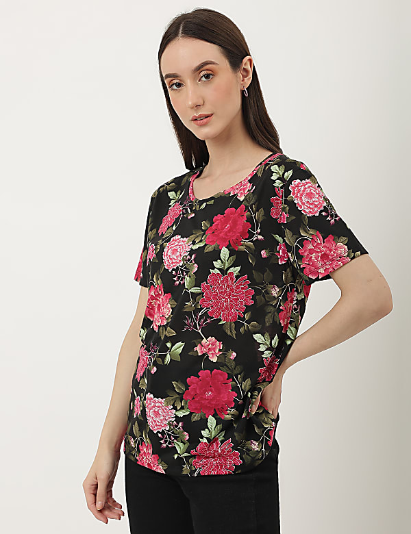 Printed Crew Neck T-Shirt