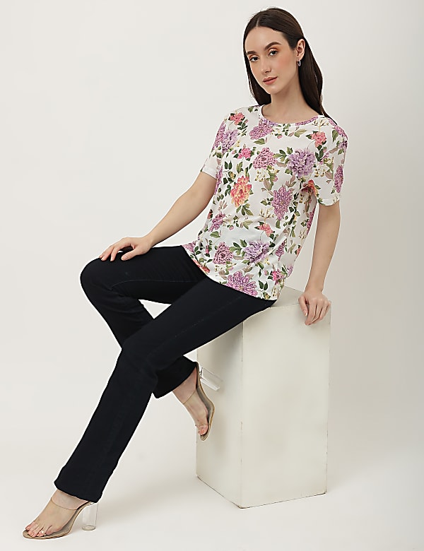 Printed Crew Neck T-Shirt