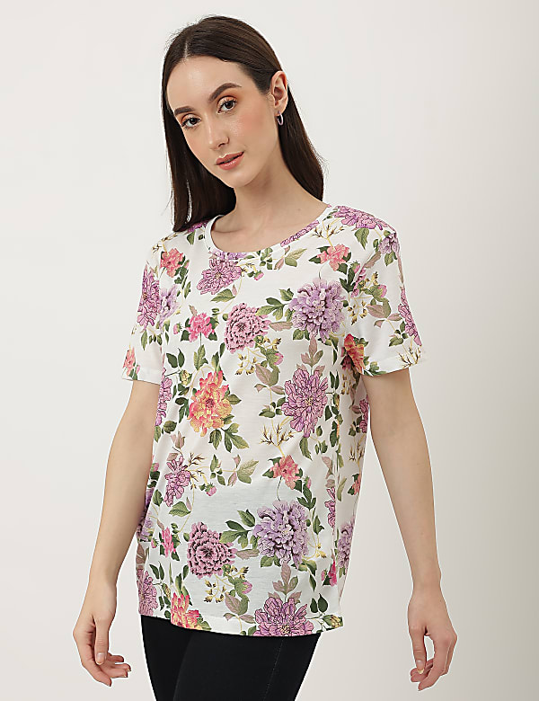 Printed Crew Neck T-Shirt
