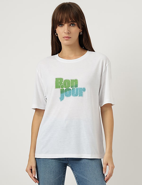 Printed Round Neck T-Shirt