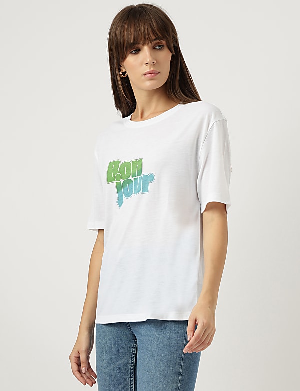 Printed Round Neck T-Shirt
