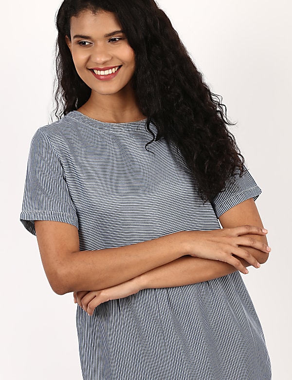 Pin Stripe Tencel Dress