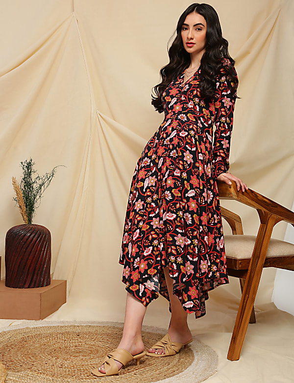 Plain V Neck Maxi Dresses
