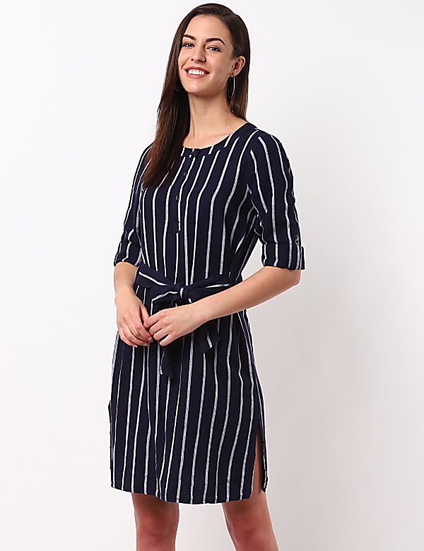 Belted Waist Dress