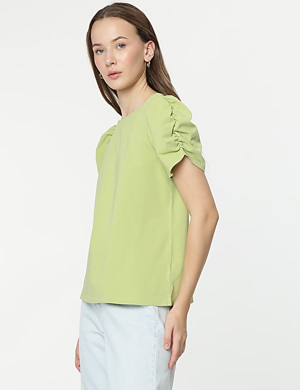 Cotton Rich Half Sleeves Top