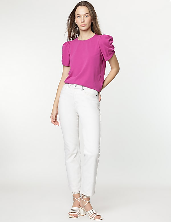 Cotton Rich Half Sleeves Top