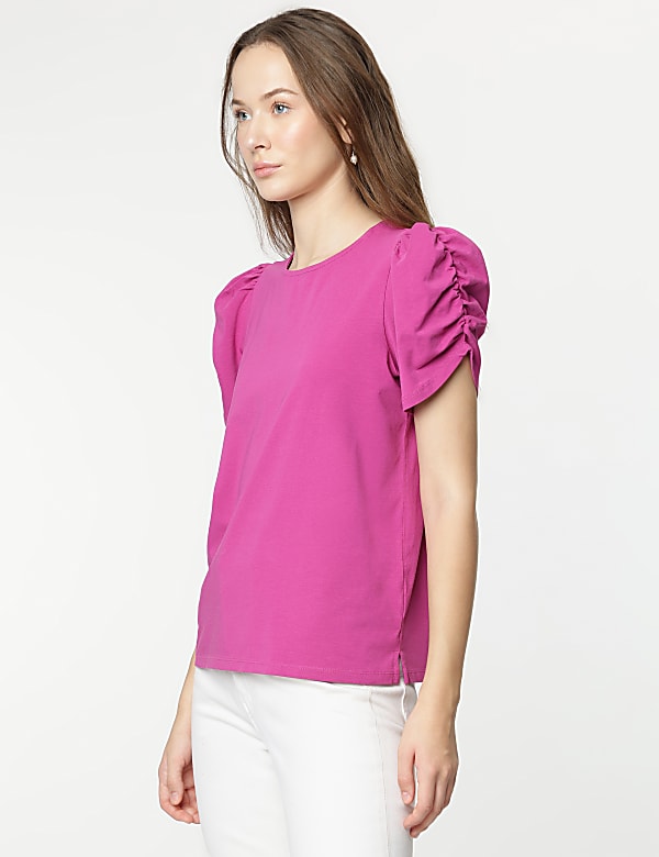 Cotton Rich Half Sleeves Top