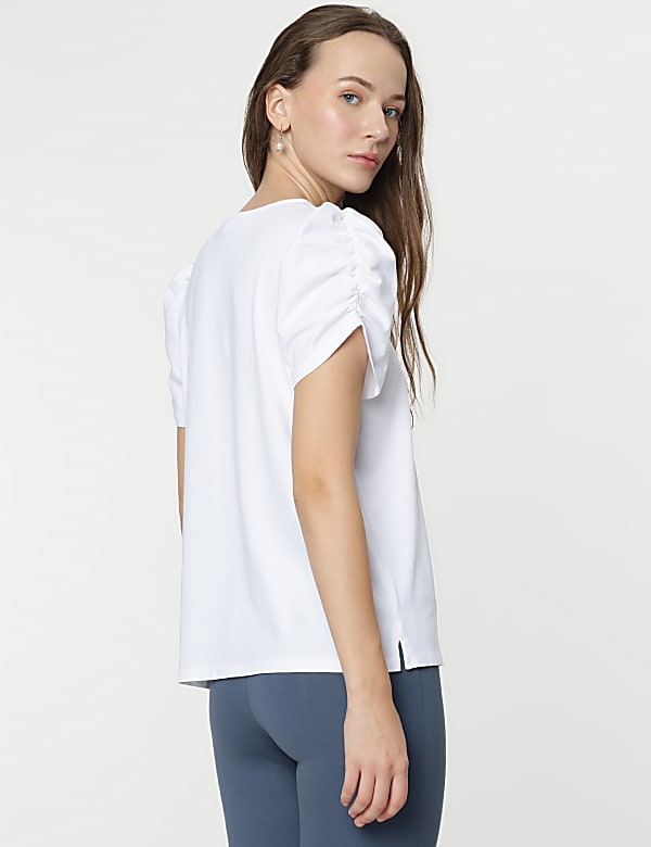 Cotton Rich Half Sleeves Top
