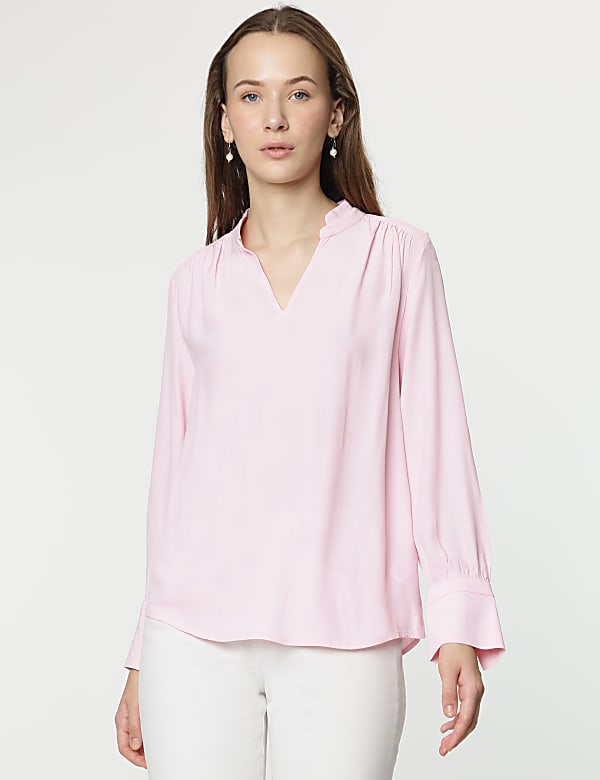 Pure Viscose Full Sleeves Blouse