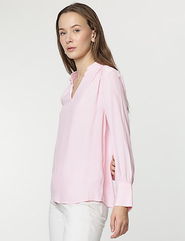 Pure Viscose Full Sleeves Blouse
