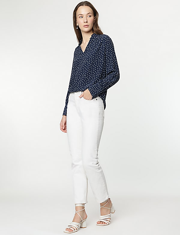 Pure Viscose Full Sleeves Blouse