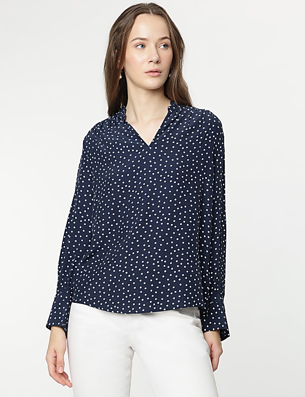 Pure Viscose Full Sleeves Blouse