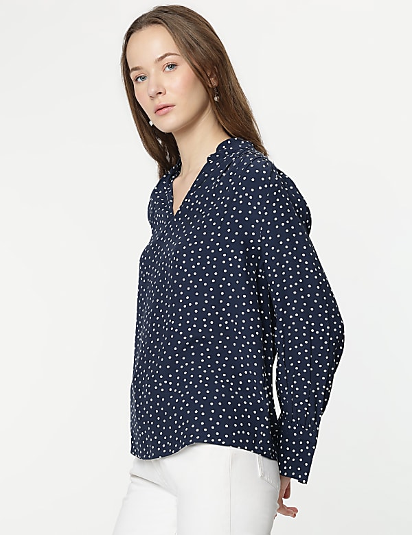Pure Viscose Full Sleeves Blouse