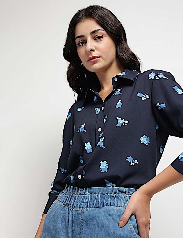 Floral Collared Shirt
