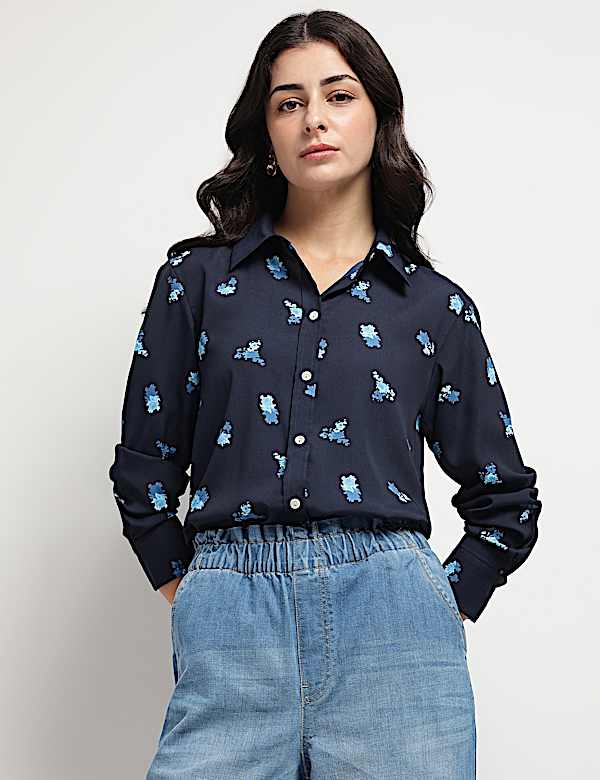 Floral Collared Shirt