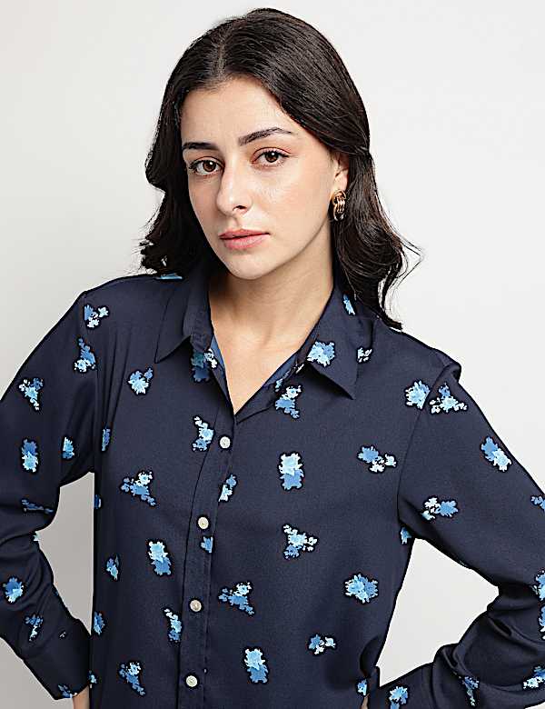 Floral Collared Shirt