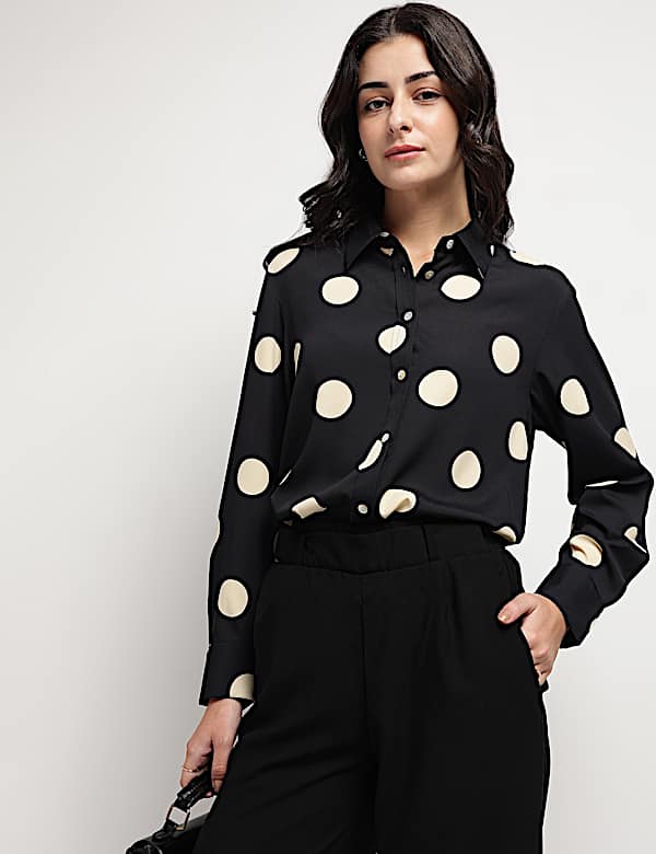Polka Dots Printed Shirt
