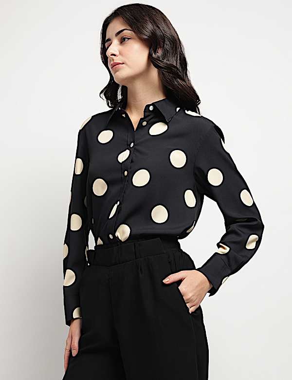 Polka Dots Printed Shirt