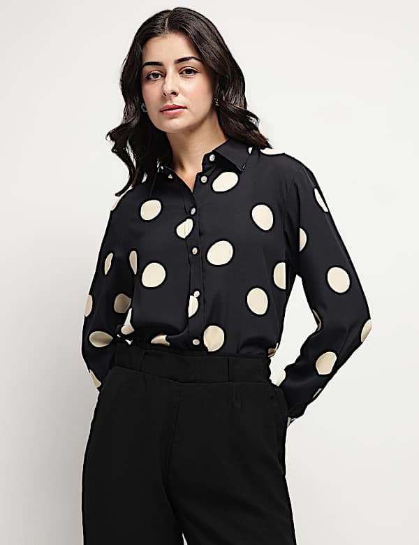 Polka Dots Printed Shirt