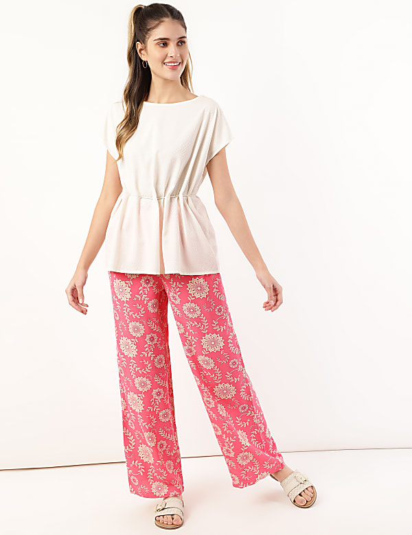 Polka Dots Round Neck Top