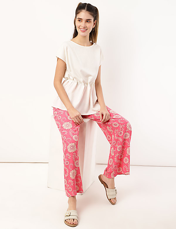 Polka Dots Round Neck Top