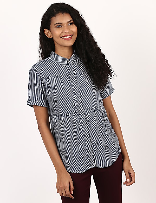Stripe Short Sleeve Shirt