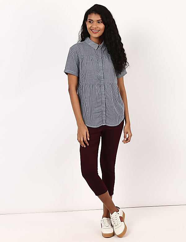 Stripe Short Sleeve Shirt
