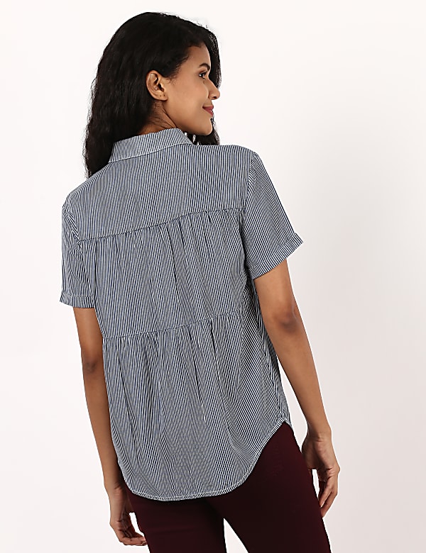 Stripe Short Sleeve Shirt