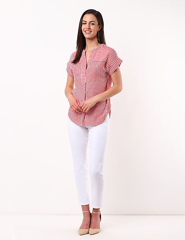 Relaxed Stripe Boxy Top