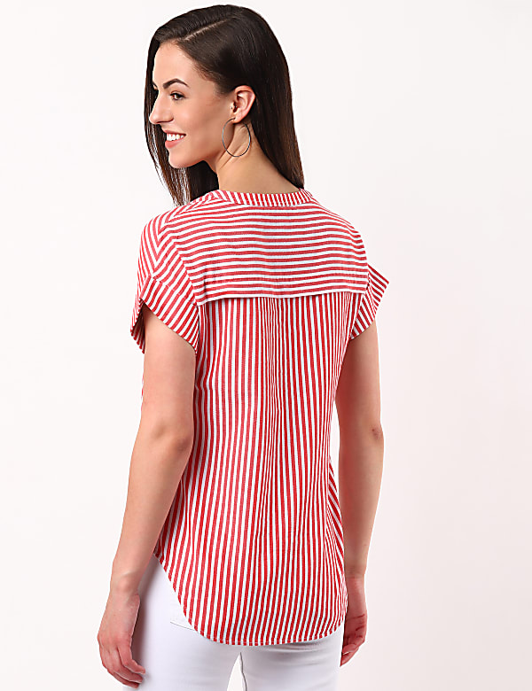 Relaxed Stripe Boxy Top