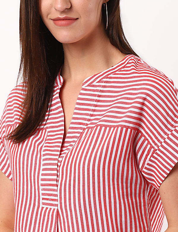 Relaxed Stripe Boxy Top