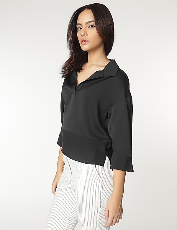Spread Collar Blouse