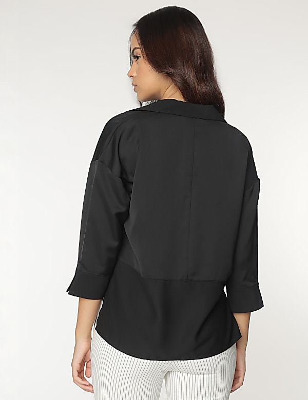 Spread Collar Blouse